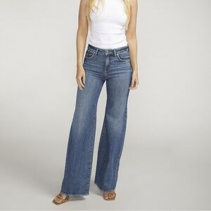Silver Jeans CO Isbister wide leg,relaxed,baggy,high waisted,indigo,Jeans W31/33